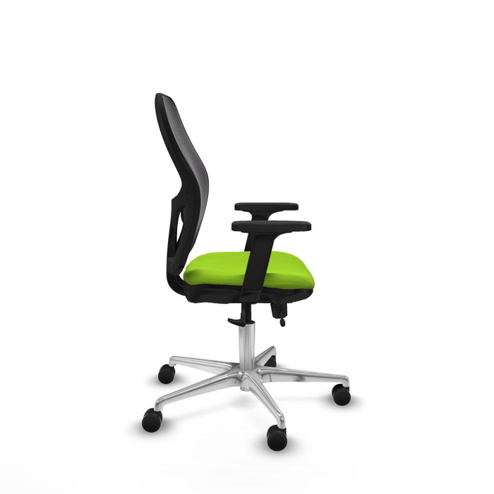PIQUERAS Y CRESPO Silla de oficina Jorquera con mecanismo Sincro/Traslack Pistacho y Negro