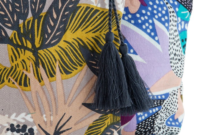 DKD Home Decor Neceser Mediterraneo Multicolor Naranja 4 x 20 x 25 cm Algodon Poliester