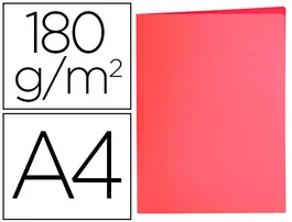 Liderpapel Subcarpeta A4 Rojo Pastel Cartulina 180 g/m²