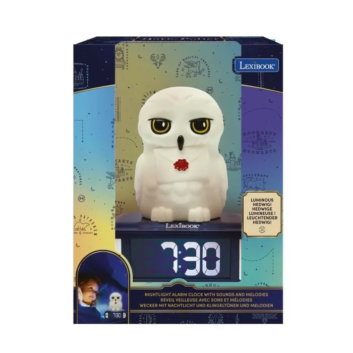 LEXIBOOK Reloj Despertador Hedwig Harry Potter con Luz Nocturna 3D LEXIBOOK Reloj Despertador Hedwig Harry Potter con Luz Nocturna 3D