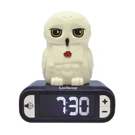 LEXIBOOK Reloj Despertador Hedwig Harry Potter con Luz Nocturna 3D