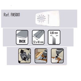 DUVER Rascador Sierra Oscilante Inox 52X40Mm FM5001