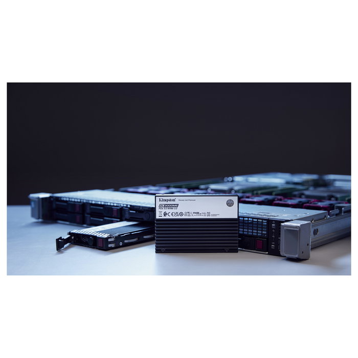 Kingston Enterprise DC3000ME - SSD 15.36TB U.2 PCIe 5.0 NVMe - Factor de forma 2.5" - Encriptado TCG Opal - 14000 MB/s Lectura