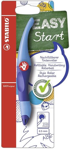 STABILO Easy Original Rollerball para Diestros, Azul-Azul STABILO Easy Original Rollerball para Diestros, Azul-Azul