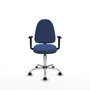 PIQUERAS Y CRESPO Silla de oficina Aýna Azul marino con Brazos 1D