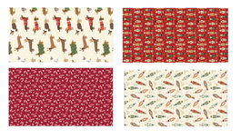 DKD Home Decor Papel de Regalo Multicolor Surtido de 4 Diseños