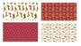 DKD Home Decor Papel de Regalo Multicolor Surtido de 4 Diseños