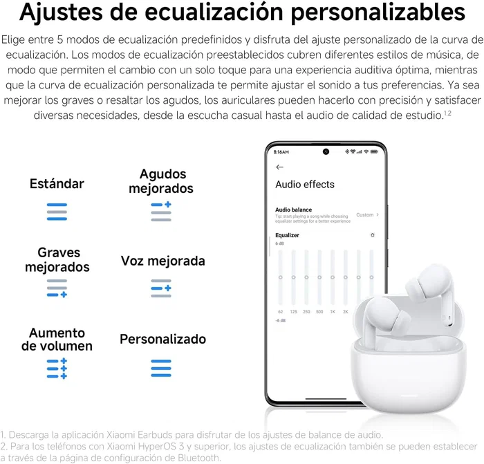 Xiaomi Redmi Buds 8 Lite Blanco, ANC 42dB, TWS Xiaomi Redmi Buds 8 Lite Blanco, ANC 42dB, TWS