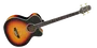 Takamine GB72CE-BSB Bajo Electroacústico Jumbo Sunburst Marrón