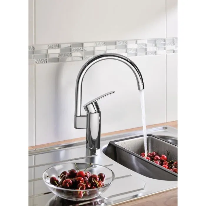 Grohe 32449001 Grifo de Cocina Cromo Caño Alto Wave Cosmopolitan