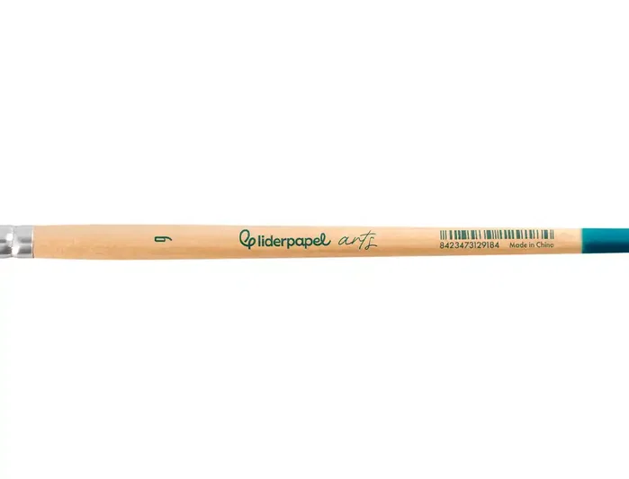 Liderpapel Pincel nº 9 Punta Filbert/Lengua de Gato de Pelo Sintético Certificado Liderpapel Pincel nº 9 Punta Filbert/Lengua de Gato de Pelo Sintético Certificado