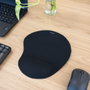 Tooq Alfombrilla Ergonómica con Reposamuñecas de Gel Negro TQMP1001-B