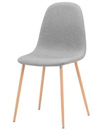 DKD Home Decor Silla de Poliéster y Hierro Simil Madera