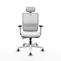 PIQUERAS Y CRESPO Silla de oficina Haches Blanca con Mecanismo Sincro/Traslack