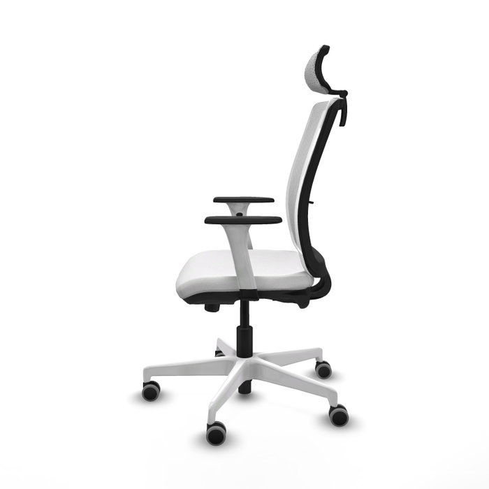 PIQUERAS Y CRESPO Silla de oficina Haches Blanca con Mecanismo Sincro/Traslack