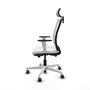 PIQUERAS Y CRESPO Silla de oficina Haches Blanca con Mecanismo Sincro/Traslack