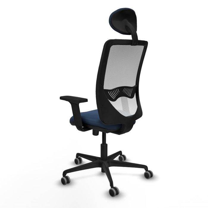 PIQUERAS Y CRESPO Silla de oficina Zulema Azul marino y Blanco