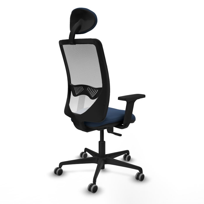 PIQUERAS Y CRESPO Silla de oficina Zulema Azul marino y Blanco