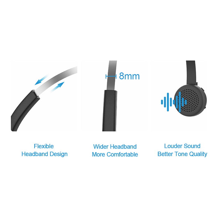 Conceptronic POLONA03BDA Auricular Mono Bluetooth con Base de Carga