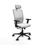 PIQUERAS Y CRESPO Silla de oficina Haches Blanco Mecanismo Sincro/Traslack Brazo 2D