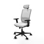 PIQUERAS Y CRESPO Silla de oficina Haches Blanco Mecanismo Sincro/Traslack Brazo 2D