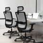 PIQUERAS Y CRESPO Silla de oficina Haches Blanco Mecanismo Sincro/Traslack Brazo 2D