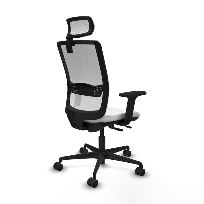 PIQUERAS Y CRESPO Silla de oficina Haches Blanco Mecanismo Sincro/Traslack Brazo 2D