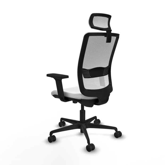 PIQUERAS Y CRESPO Silla de oficina Haches Blanco Mecanismo Sincro/Traslack Brazo 2D