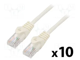 LANBERG Patch cord Cat 5e U/UTP 3m blanco