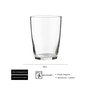 Summa Bilbo Vaso 50 cl (0.5 L) de Vidrio Templado, Altura 12.1 cm, Diámetro 8.9 cm, Borde Grueso, Modelo H 121 mm (Set de 12)