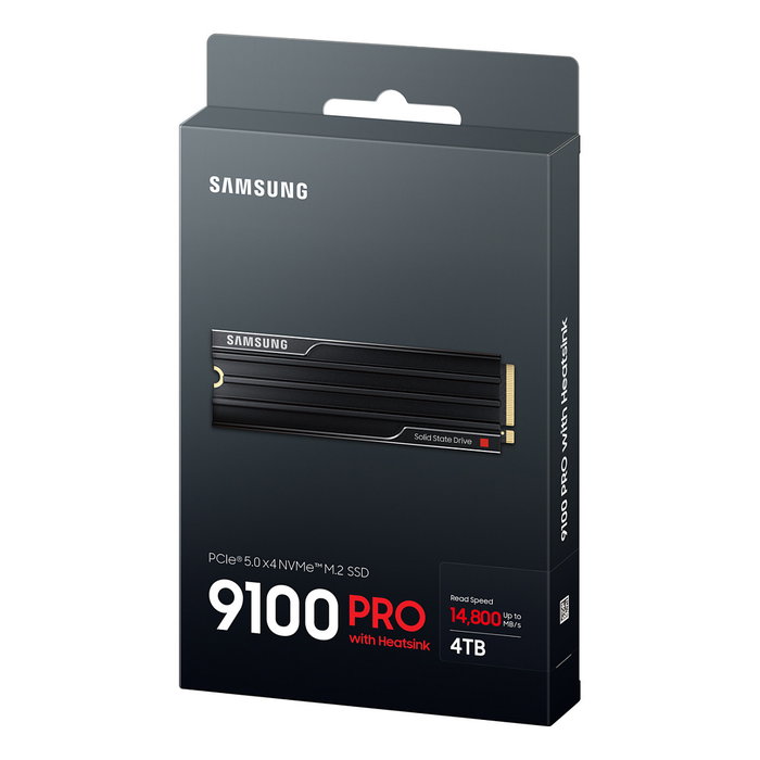 Samsung MZ-VAP4T0 990 PRO 4TB M.2 PCIe 5.0 NVMe SSD con Disipador - 14800 MB/s Lectura, 13400 MB/s Escritura - Para PC Gaming