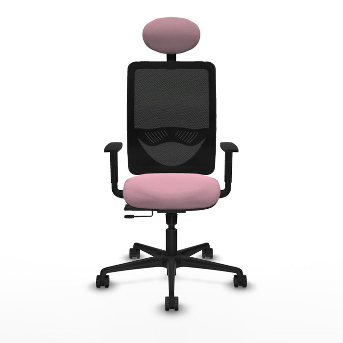 PIQUERAS Y CRESPO Silla de oficina Zulema Rosa y Negro con Mecanismo Sincro/Traslack PIQUERAS Y CRESPO Silla de oficina Zulema Rosa y Negro con Mecanismo Sincro/Traslack