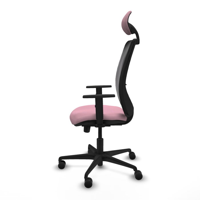 PIQUERAS Y CRESPO Silla de oficina Zulema Rosa y Negro con Mecanismo Sincro/Traslack PIQUERAS Y CRESPO Silla de oficina Zulema Rosa y Negro con Mecanismo Sincro/Traslack
