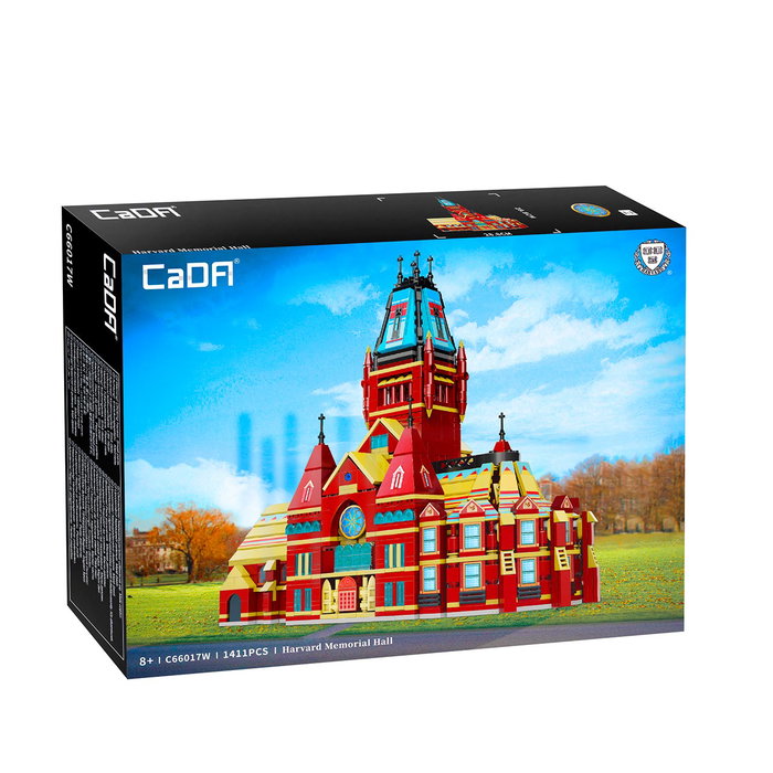 DEQUBE Harvard Memorial 1411 Pzas Bloques de Construcción para Mayores de 8 Años