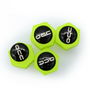 Juego de Tapones OCC Motorsport OCCLEV005 4 Unidades Fluorescente Amarillo