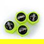 OCC Motorsport Tapones para Válvula con Luz LED Amarillo Fluorescente, Pack de 4 Unidades en ABS, Referencia OCCLEV005