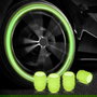 OCC Motorsport Tapones para Válvula con Luz LED Amarillo Fluorescente, Pack de 4 Unidades en ABS, Referencia OCCLEV005