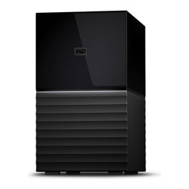 Western Digital My Book Duo, Unidad de Disco Duro de Escritorio, 20 TB (2x HDD), RAID 0/1, USB-C, Negro, WDBC3C0200HBK-NESN