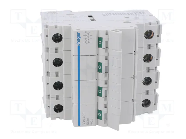 HAGER Interruptor de aislamiento 4 polos 100A 400VAC