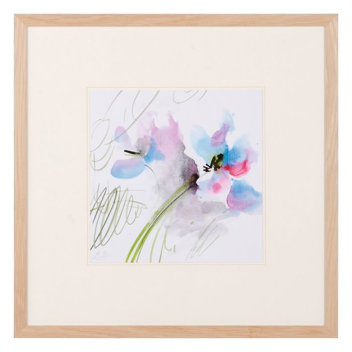 Cuadro Pintura Abstracto 2/M Madera 50 X 50 cm (Set de 2)