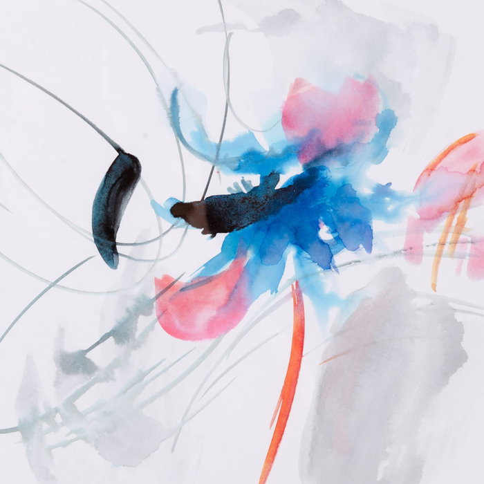 Cuadro Pintura Abstracto 2/M Madera 50 X 50 cm (Set de 2)