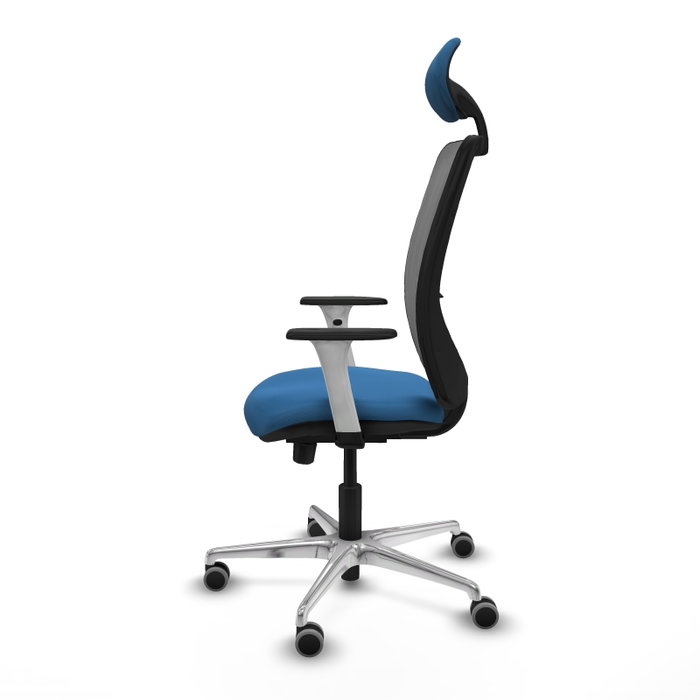 PIQUERAS Y CRESPO Silla de oficina Zulema con mecanismo Sincro/Traslack, Azul claro y Gris PIQUERAS Y CRESPO Silla de oficina Zulema con mecanismo Sincro/Traslack, Azul claro y Gris