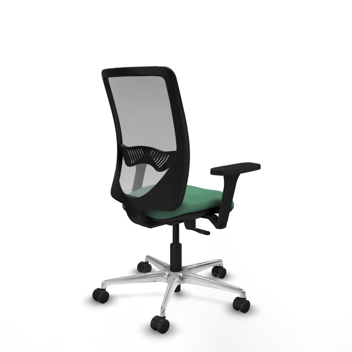 PIQUERAS Y CRESPO Silla de oficina Zulema con mecanismo Sincro, Verde esmeralda y Gris PIQUERAS Y CRESPO Silla de oficina Zulema con mecanismo Sincro, Verde esmeralda y Gris