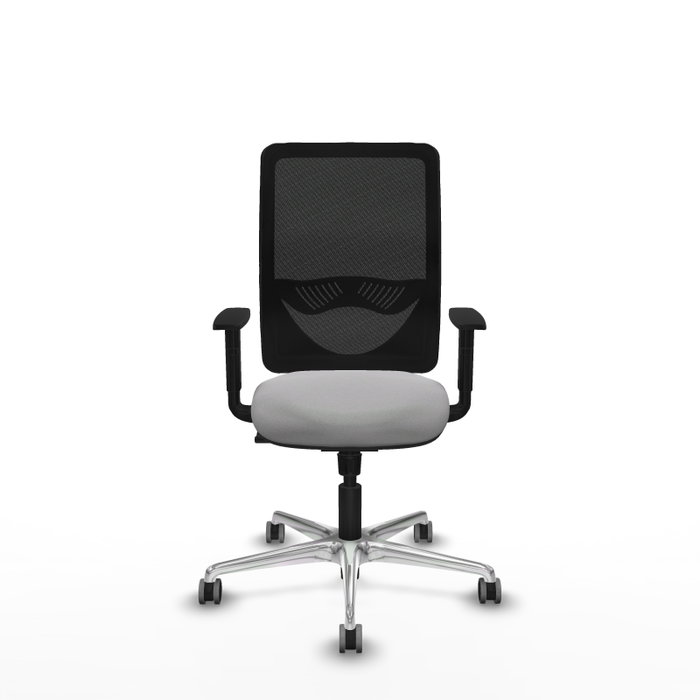 PIQUERAS Y CRESPO Silla de oficina Zulema con mecanismo Sincro, Gris claro y Negro PIQUERAS Y CRESPO Silla de oficina Zulema con mecanismo Sincro, Gris claro y Negro