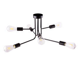 Lámpara de Techo Kennewick Black Ø600x280mm