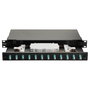 EQUIP Panel de parcheo de fibra óptica 12-Port LC-Duplex OM3 1U