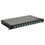 EQUIP Panel de parcheo de fibra óptica 12-Port LC-Duplex OM3 1U