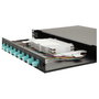 EQUIP Panel de parcheo de fibra óptica 12-Port LC-Duplex OM3 1U