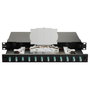 EQUIP Panel de parcheo de fibra óptica 12-Port LC-Duplex OM3 1U