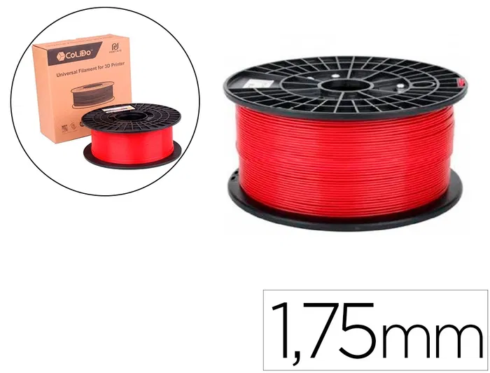 COLIDO 3D-GOLD Filamento ABS 1.75mm 1 Kg Rojo COLIDO 3D-GOLD Filamento ABS 1.75mm 1 Kg Rojo
